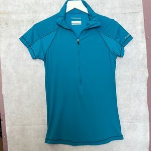 Columbia Omni-Wick advanced evaporation Blue Size medium short sleeve